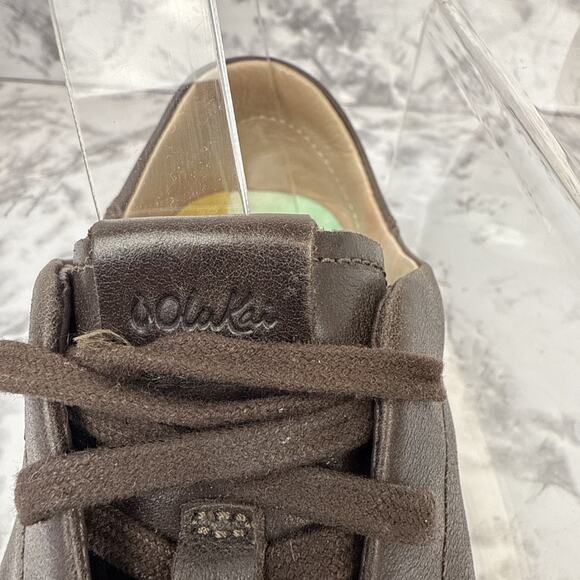 Olukai Women's Pehuea Li Ili Brown Leather Convertible Sneaker Size US8 / EU38 - Picture 3 of 10